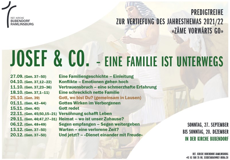Event, Lager & Seminare » Predigtreihe: Josef & Co.