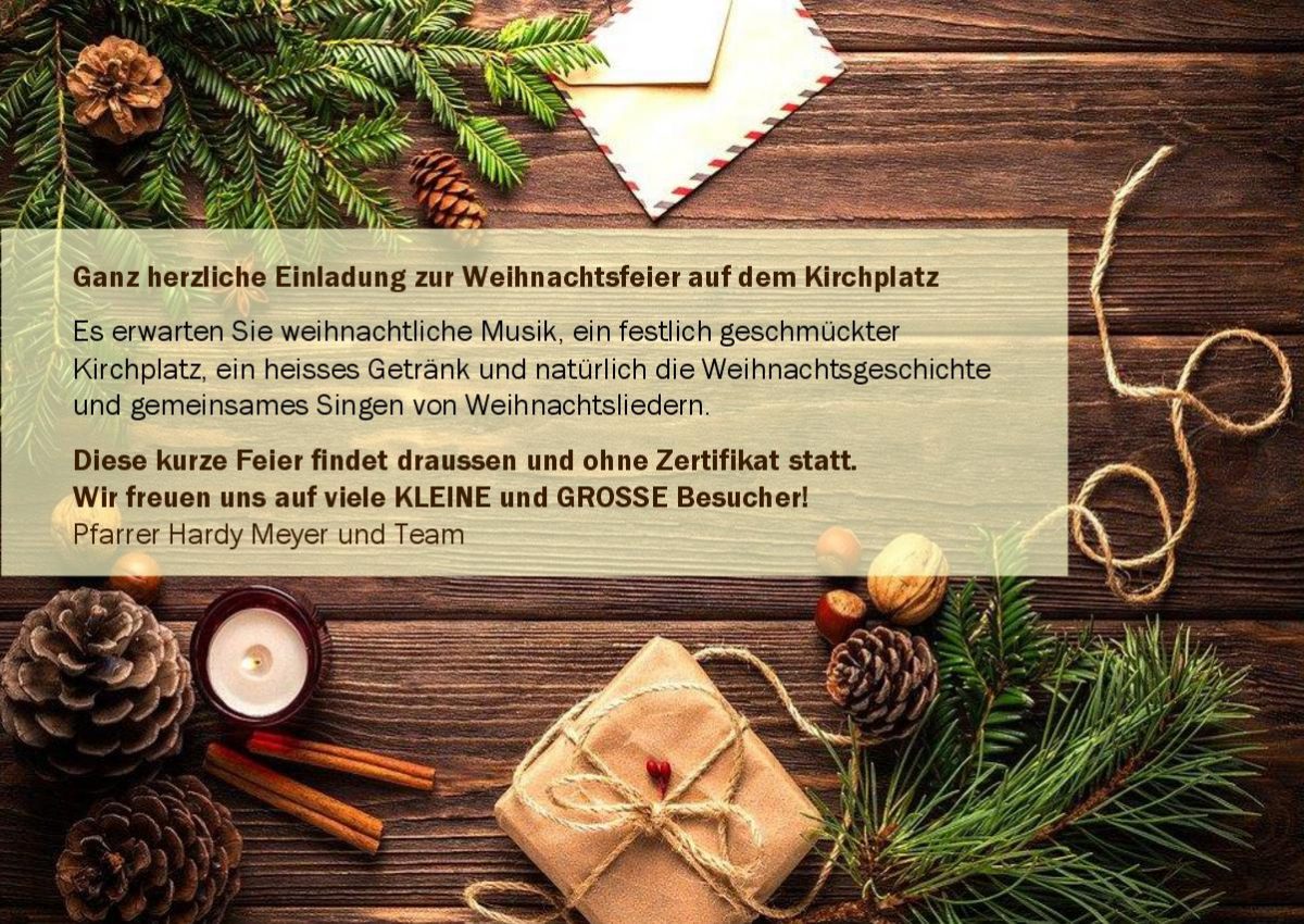 News » Lausner Weihnachtsfeier am 24.12.21 auf dem Kirchplatz
