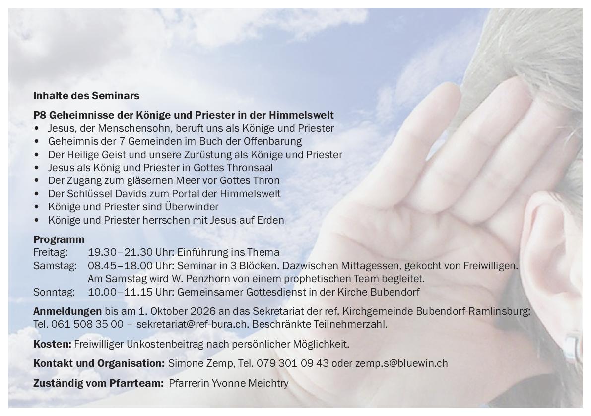 News » Voranzeige: Seminar