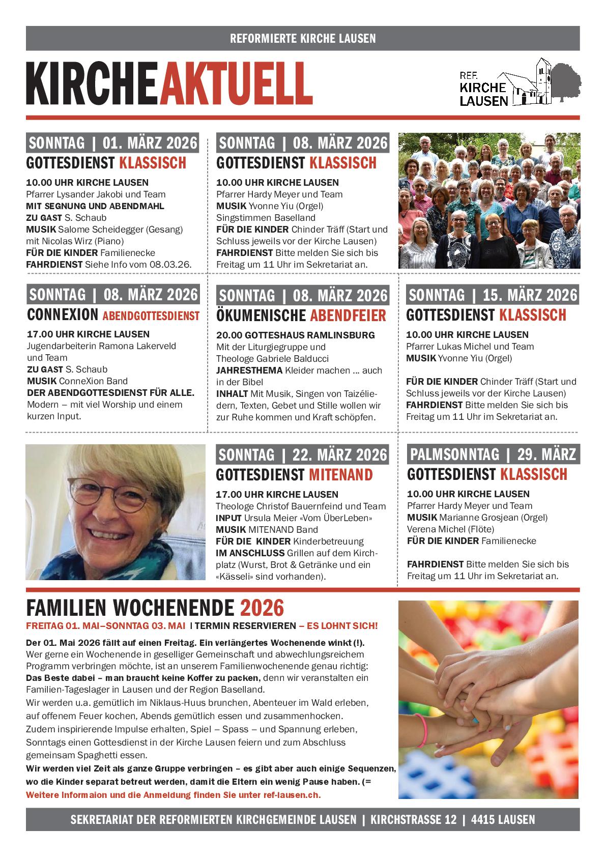 News » KIRCHE AKTUELL | Monat März 2026