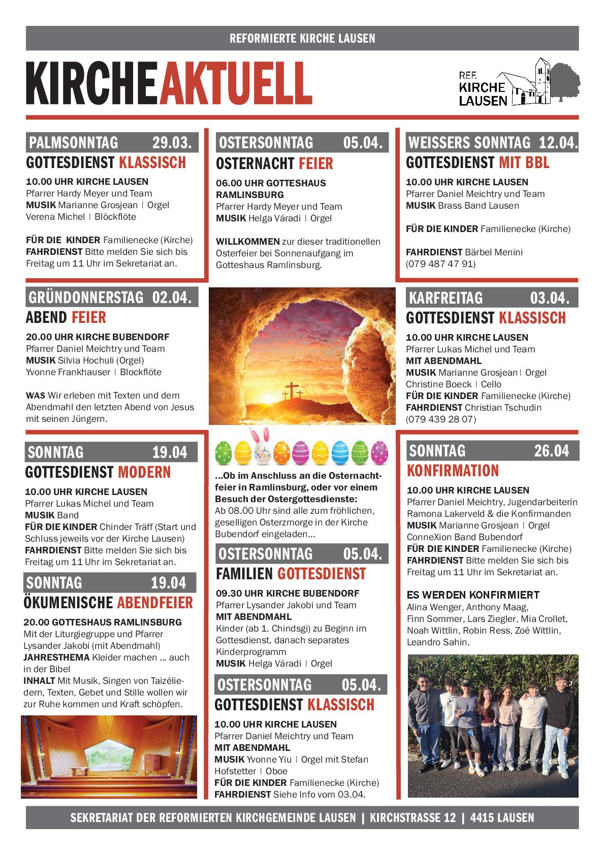 News » KIRCHE AKTUELL | Monat April 2026