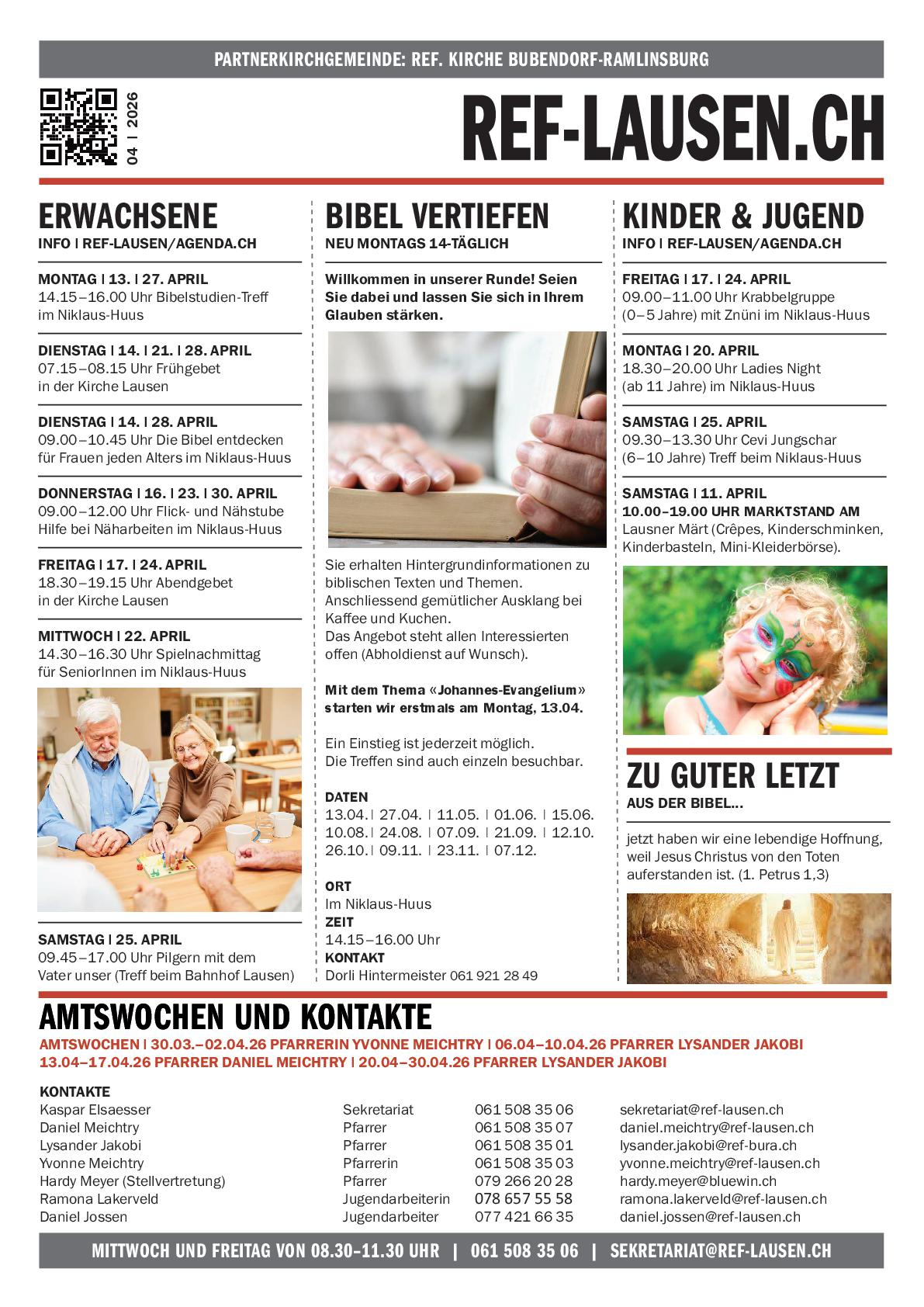 News » KIRCHE AKTUELL | Monat April 2026