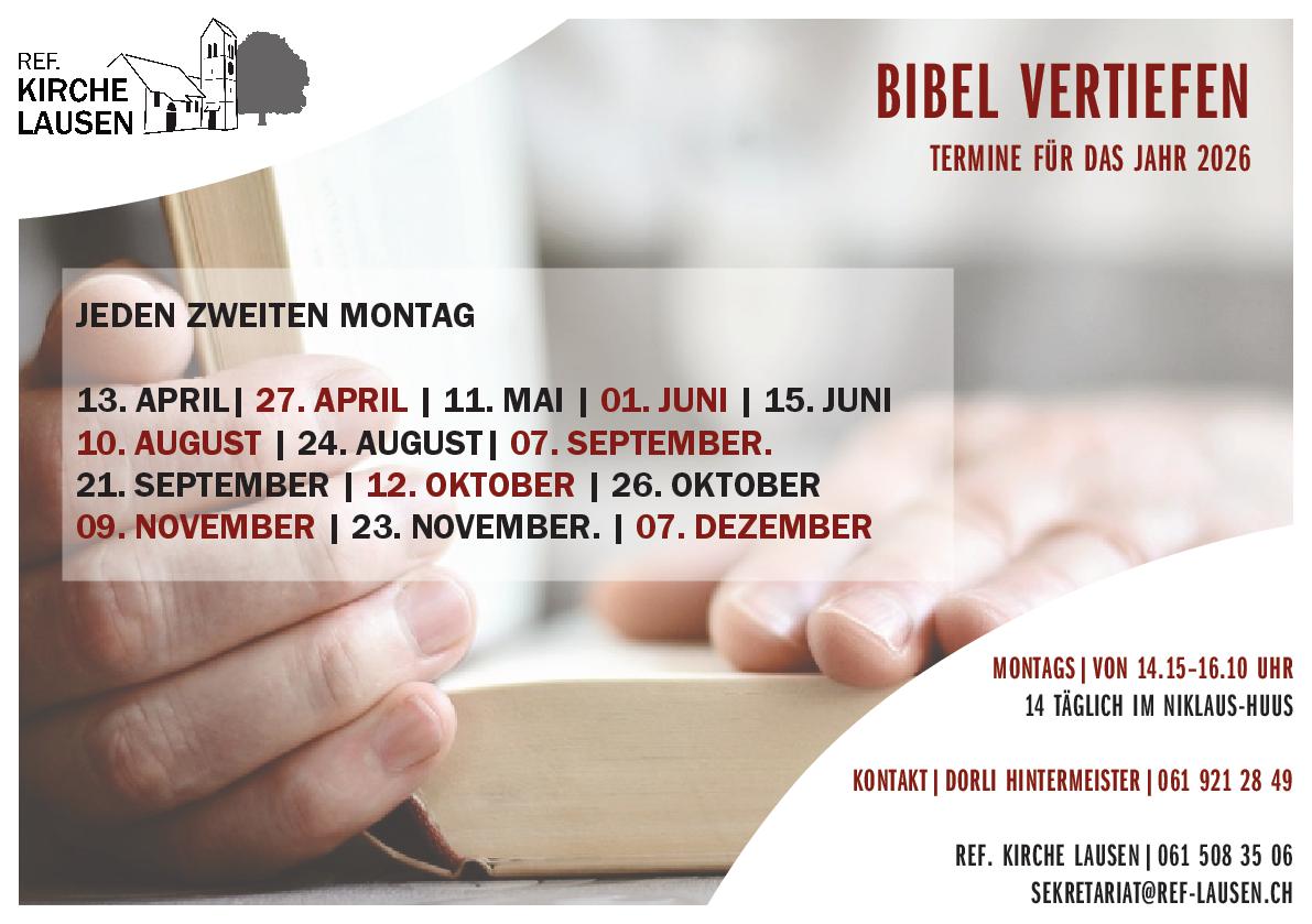 Event, Lager & Seminare » 2026-April/Mai-Bibel vertiefen (Johannesevangelium)