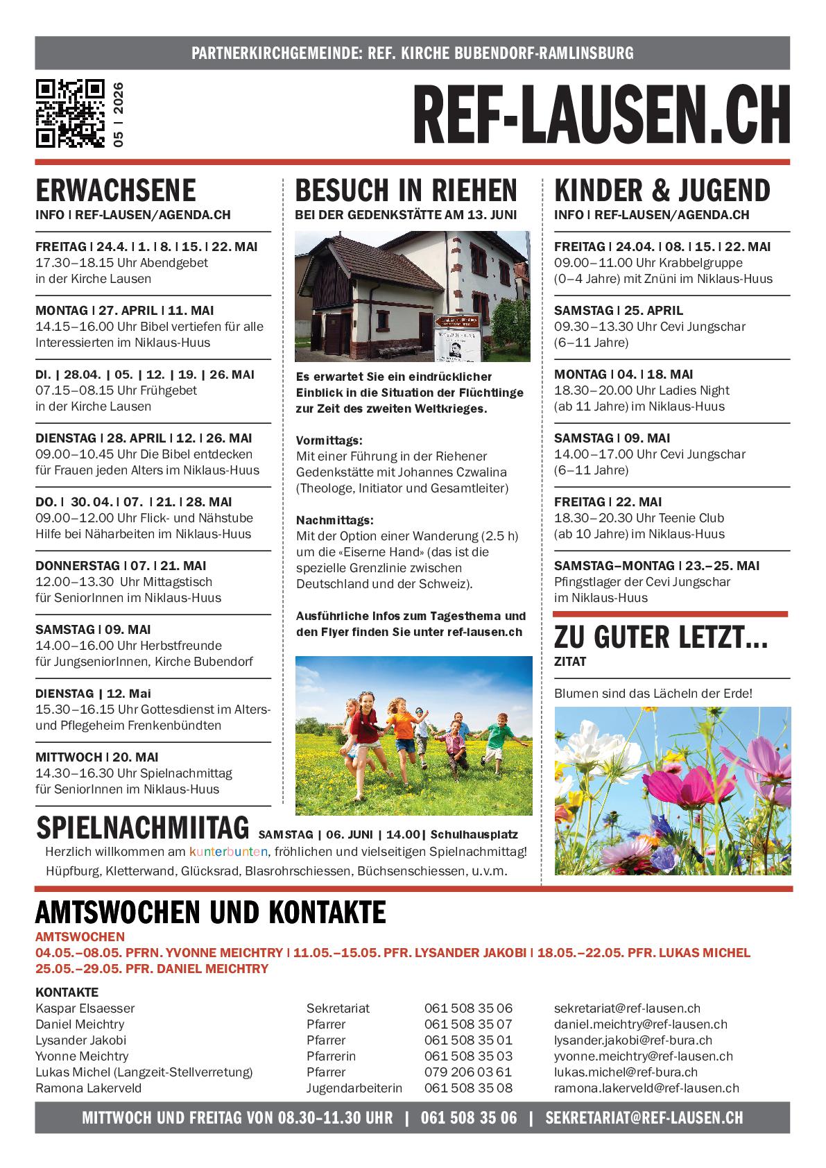 News » KIRCHE AKTUELL | Monat Mai 2026