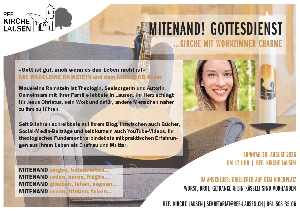 Event, Lager & Seminare » 2026-08-30-ABENDGOTTESDIENST MITENAND